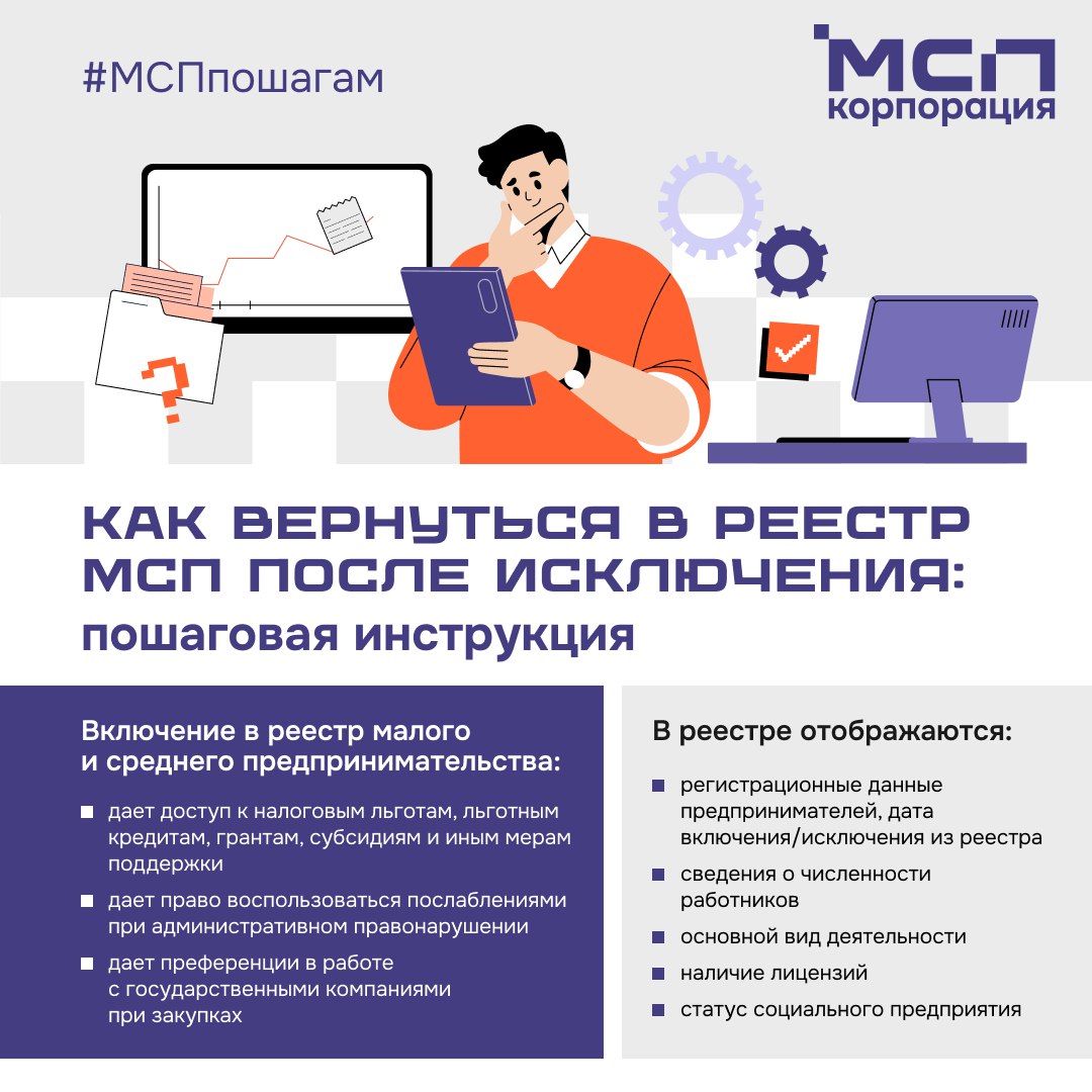 Как вернуться в реестр после исключения?