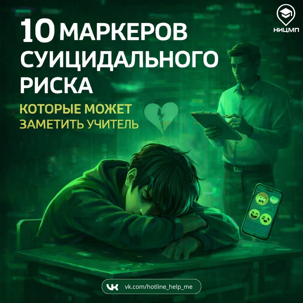 ❗️10 маркеров суицидального риска, которые может заметить учитель