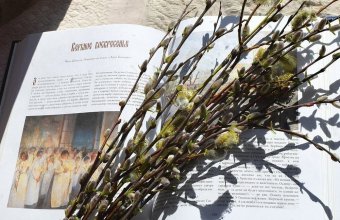 Православные христиане встречают Вербное воскресенье