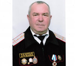 Член казачьего суда Красненского хуторского казачьего общества сотник Геннадий Павлович Доброгорский отметил свое 70-летие